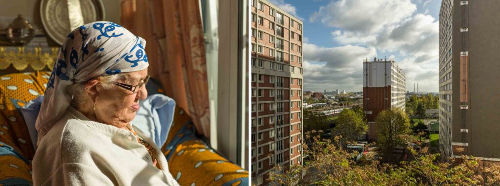 Portrait vue de la fenêtre Neighbors Ivry-sur-seine